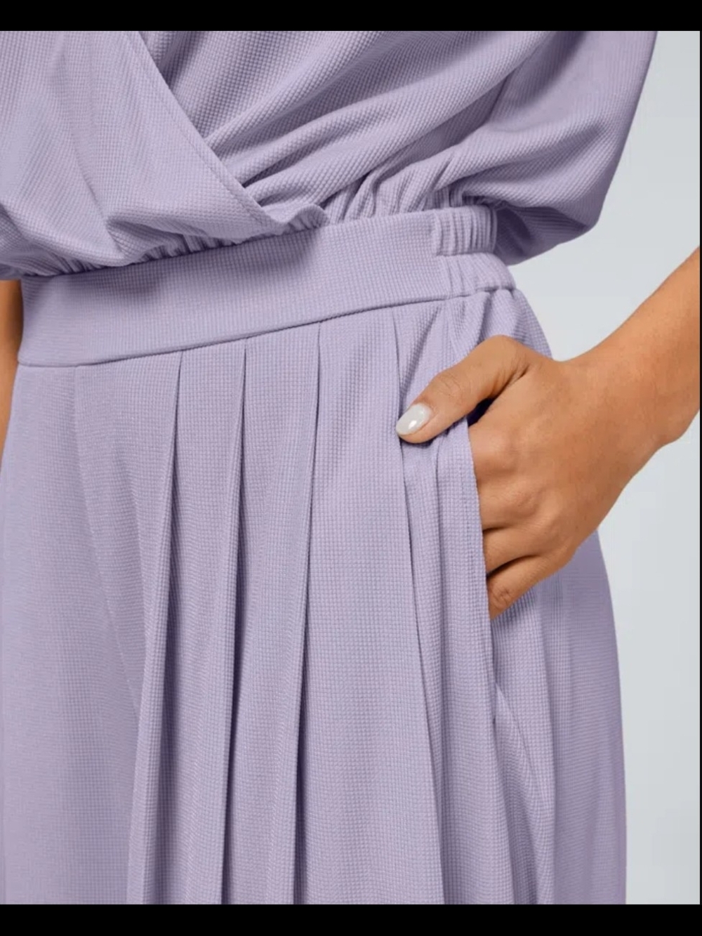 NWT. HALARA Lavender Wide-Leg Jumpsuit XLPetite - Picture 5 of 7